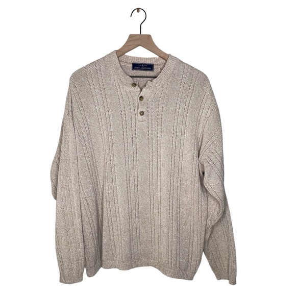 John Ashford Knit Henley Sweater - Picture 1 of 6